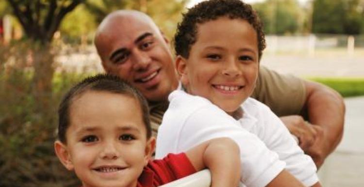 Children smiling.