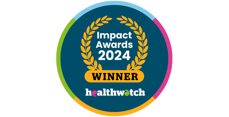 Healthwatch Impact Awards 2025 Winner logo