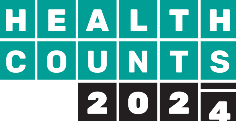 A logo for Health Counts 2024.