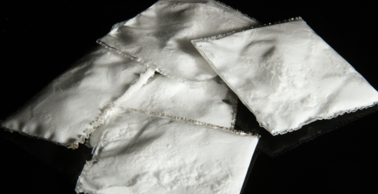 White powder in bags