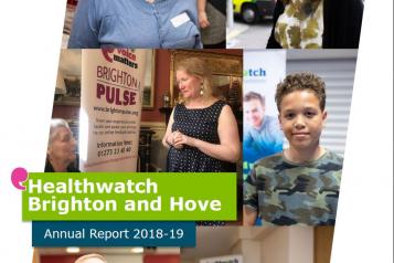 Cover of the healthwatch Annual Report 2019