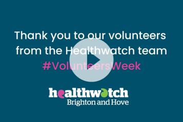 Thank you to our volunteers video