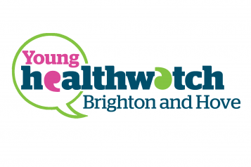 Text Logo,Young Healthwatch, Pink, Blue, Green