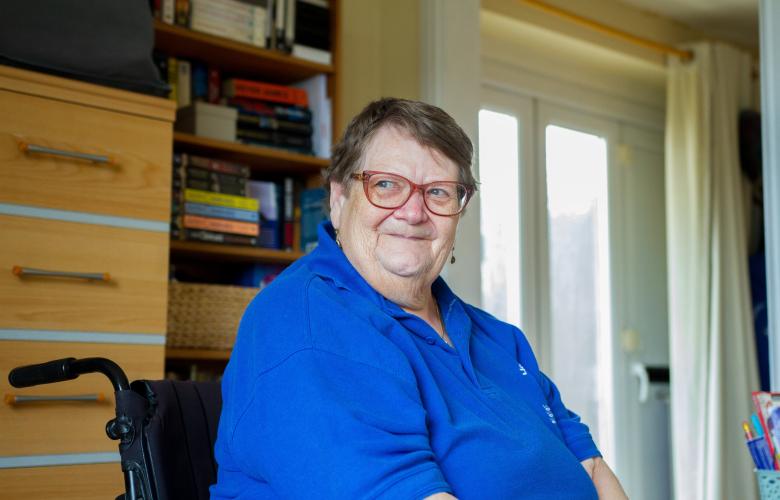 Older woman smiling.