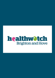 Healthwatch Brighton & Hove logo.