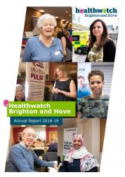 Cover of the healthwatch Annual Report 2019