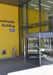 Outside the hospital