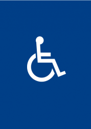 disability sign of person in a wheelchair