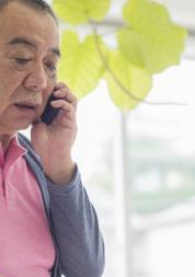 Man talking on a phone